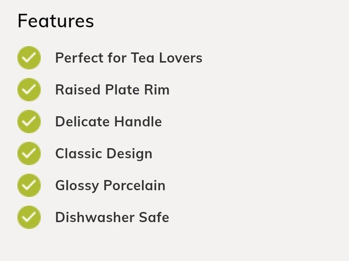 porcelain tea cups & saucers set