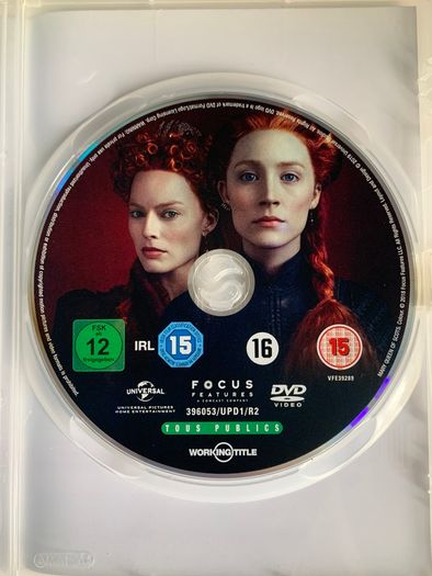Mary Queen Of Scots [2018] Saoirse Ronan & Margo Robbie [Movie DVD]