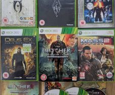 Xbox 360 RPG Bundle  Skyrim, Oblivion, Mass Effect, Deus Ex, Witcher 2