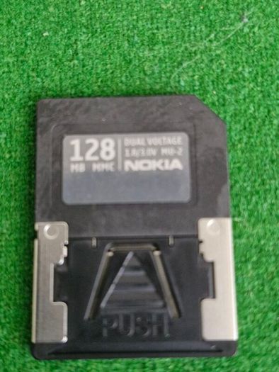 3 Vintage Nokia 128MB MMC Memory Cards.