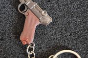 German luger pistol keyring.