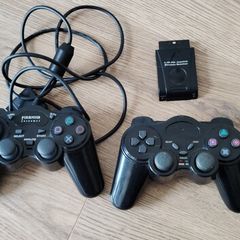 Ps2 Playstation 2 Controllers 1 Wireless and other Wired Both Working perfectly bundle