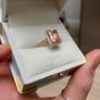 Ladies Morganite & Diamond ring Image 5
