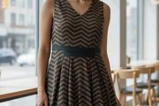 Brown Black Karen Millen Dress Size 16
