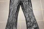 girls pants faux leather