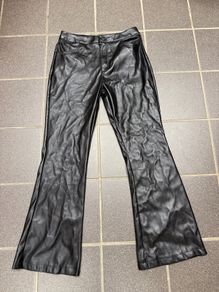 girls pants faux leather