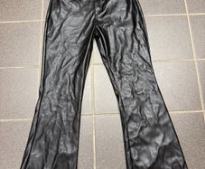 girls pants faux leather