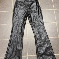 girls pants faux leather