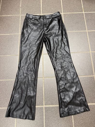 girls pants faux leather