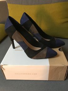 High heels shoes navy/black/brown (new)