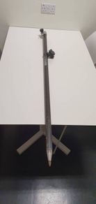 Trimble survey staff with clamp