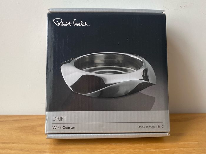 Robert Welch Drift Wine Coaster 135mm Stainless Steel.