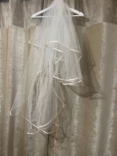 Champagne Wedding Dress & Swarovski Crystal Veil