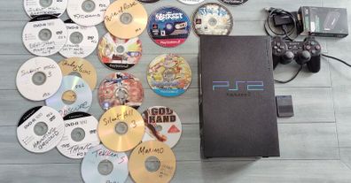 Playstation 2 Console Multi region Ntsc Pal Fat Ps2 Refurbished original controller hd adapter