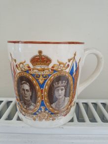 King George VI coronation mug