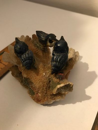 Three Birds on Coral ornament