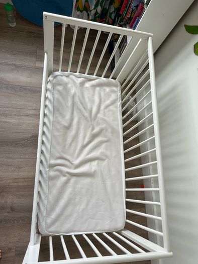 Cot, mattress, cover ikea gulliver