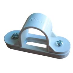 20MM Plastic PVC Conduit Saddles White 30pcs