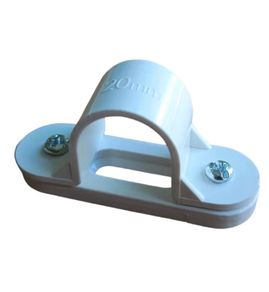 20MM Plastic PVC Conduit Saddles White 30pcs