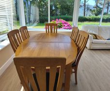 Dining table and chairs