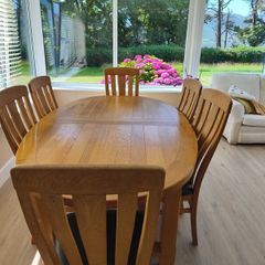 Dining table and chairs