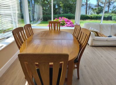 Dining table and chairs