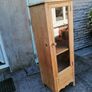 Tall pine display cabinet Image 2