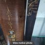 Vintage  Turnige Chinoiserie locking ebonised handpainted cabinet 3 tiers Image 6