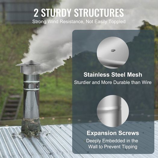 304 Stainless Steel Chimney Cap 152mm