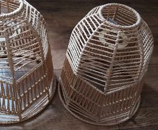 2 lovely rope lamp ahades