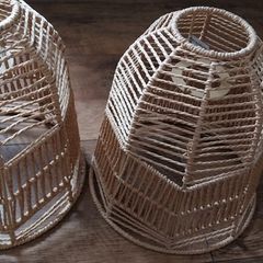 2 lovely rope lamp ahades