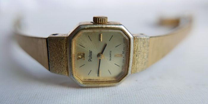 Pulsar Quartz Classic Women's Gold Tone Watch 19mm Y481-5130 New Batt