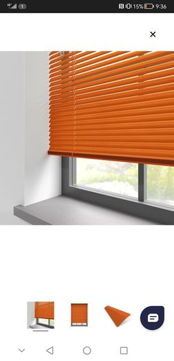 BRAND NEW Orange venetian blinds - alu (they're really cool!)
