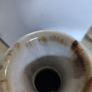 Beautiful Vase Rare Three Hands Corp. Gray, Purple,and Brown redishe Drip flamed Glaze made in china . Image 6