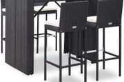 _Garden Furniture Set 4  high chairs and a table