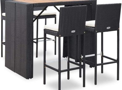 _Garden Furniture Set 4  high chairs and a table