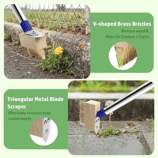 3 in 1 Patio Weed Remover Tool with adjustable Handle