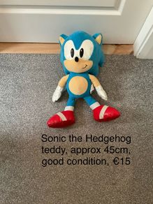 Sonic the Hedgehog teddy