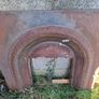 Cast iron fire inset and mahogany fireplace Image 3