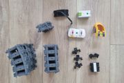 Lego train tracks and train motors