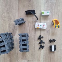 Lego train tracks and train motors
