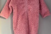 Blue zoo dusky pink Pram suit with cute ears on hood &amp; tail Sz 3-6 mths EUC