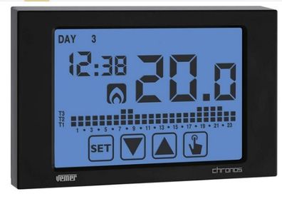Vemer Chronos Digital Programmable Thermostat Battery Operated
