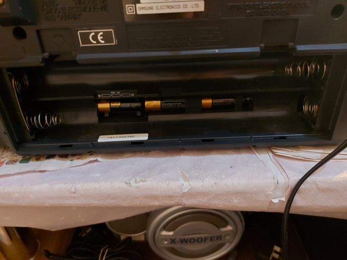 Samsung CD Player Stereo Radio Cassette Recorder, Model RCD-1650, Dual Tape Deck and Radio working fine, CD Player struggling to spin
