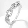 Resized silver colour ring 15 each new Image 2