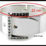 Ladies NEW Silver Chrome Hinged Belt Buckle Adjustable Bangle/ Bracelet By Park Lane Image 8