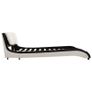 Bed Frame Black and White Faux Leather 150x200 cm Image 5