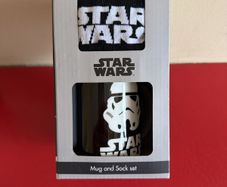 lego Star Wars stormtrooper mug and sock set