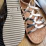 Girls F&F gold sandals Image 2