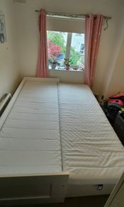 FREE IKEA BRIMNES Day Bed with 2 Mattresses, Excellent Condition